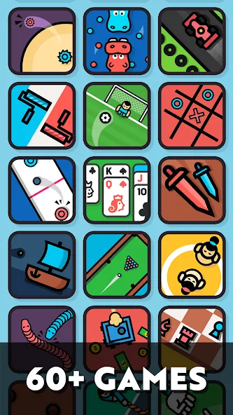 2 Player games : the Challenge МОД/Взлом [Деньги, Монеты и Меню MOD] Screenshot 1