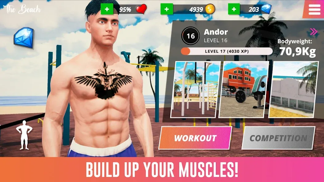 Iron Muscle IV - GYM simulator (Айрон Масл АйВи) МОД/Взлом [Много денег, Монет и Все открыто] Screenshot 4