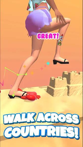 ASMR Tippy Toe - ASMR Games (АСМР Типпи Тоу) МОД/Взлом [Меню, Бесконечные монеты и Открытые уровни] Screenshot 4