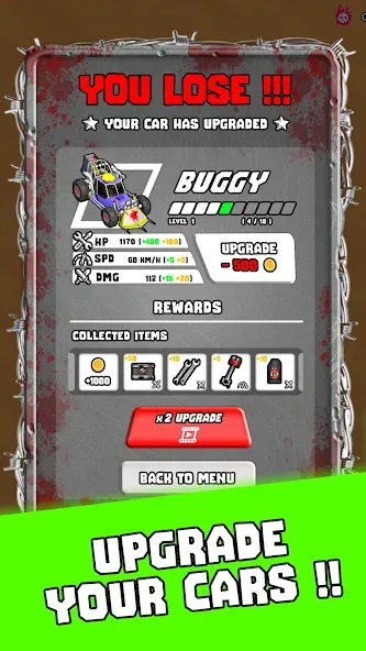 Tires & Fires: Zombie Survival МОД/Взлом [Бесконечные деньги, Монеты и Мега MOD] Screenshot 5