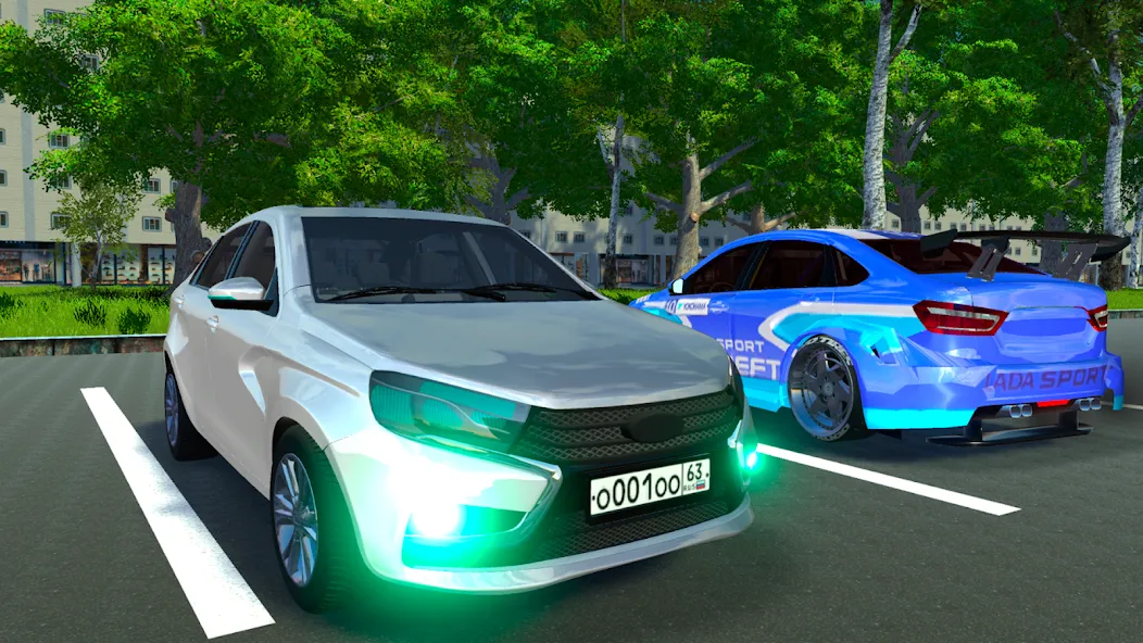 Lada - Russian Car Driving МОД/Взлом [Много денег, Монет и Все открыто] Screenshot 1