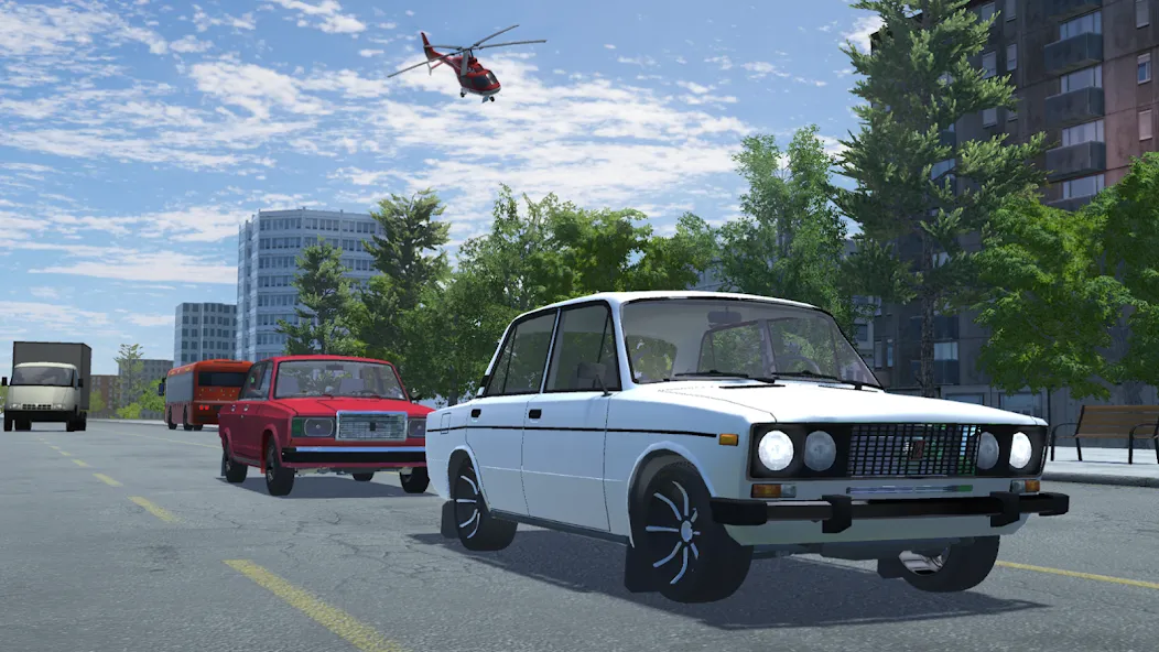 Russian Car Lada 3D МОД/Взлом [Деньги, Монеты и Меню MOD] Screenshot 3