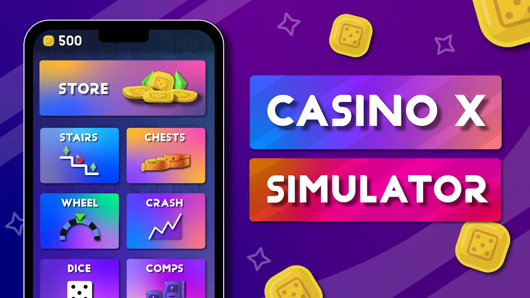 Casino X - Casino Simulator (Казино Икс) МОД/Взлом [Деньги, Монеты и Меню MOD] Screenshot 1