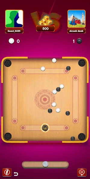 Carrom Board Clash : Pool game (Карром борд пул игра) МОД/Взлом [Бесконечные деньги, Монеты и Мега MOD] Screenshot 3