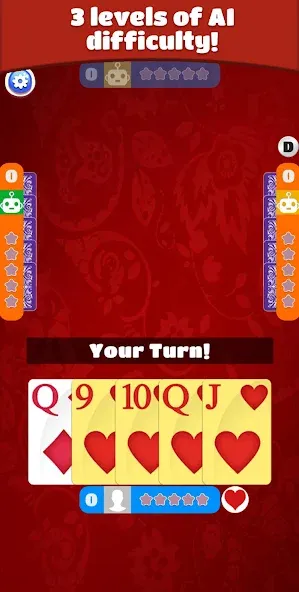 Euchre (Юкер) МОД/Взлом [Много денег, Монет и Все открыто] Screenshot 2