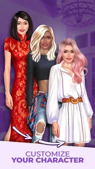 Love Story ® Romance Games (Лав стори) МОД/Взлом [Все открыто, Дополнительные деньги и Меню MOD] Screenshot 3