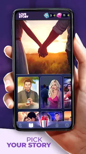 Love Story ® Romance Games (Лав стори) МОД/Взлом [Все открыто, Дополнительные деньги и Меню MOD] Screenshot 4