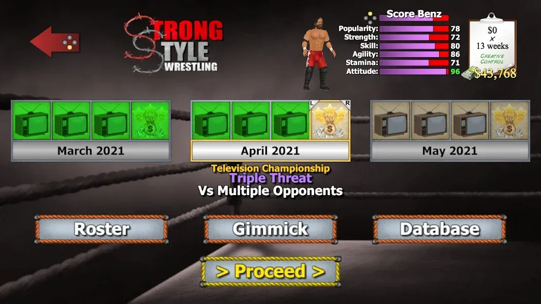 Wrestling Empire (Рестлинг Импайр) МОД/Взлом [Много монет, Открытые уровни и Мега MOD] Screenshot 3