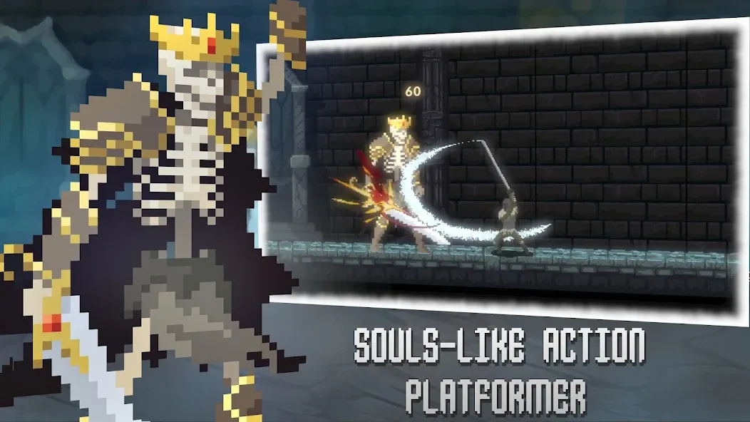 Deathblaze Action Platformer (Смертельное пламя Экшен Платформер) МОД/Взлом [Бесконечные деньги, Монеты и Мега MOD] Screenshot 1
