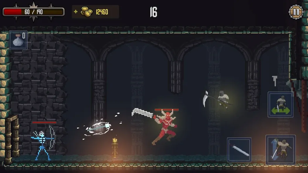 Deathblaze Action Platformer (Смертельное пламя Экшен Платформер) МОД/Взлом [Бесконечные деньги, Монеты и Мега MOD] Screenshot 4