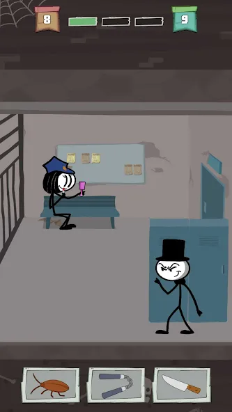 Prison Break: Stick Story (Призон Брейк) МОД/Взлом [Бесконечные деньги, Монеты и Мега MOD] Screenshot 2