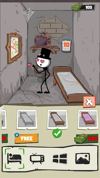 Prison Break: Stick Story (Призон Брейк) МОД/Взлом [Бесконечные деньги, Монеты и Мега MOD] Screenshot 3