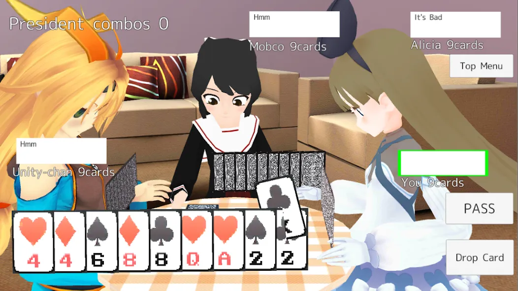 President Card Game (Президент карточная игра) МОД/Взлом [Деньги, Монеты и Меню MOD] Screenshot 1