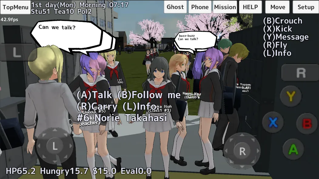 School Girls Simulator (Школьный девичник Симулятор) МОД/Взлом [Меню, Бесконечные монеты и Открытые уровни] Screenshot 1