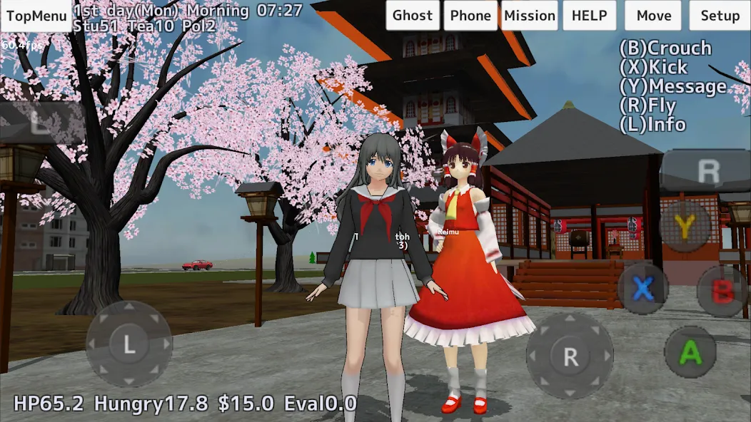 School Girls Simulator (Школьный девичник Симулятор) МОД/Взлом [Меню, Бесконечные монеты и Открытые уровни] Screenshot 2