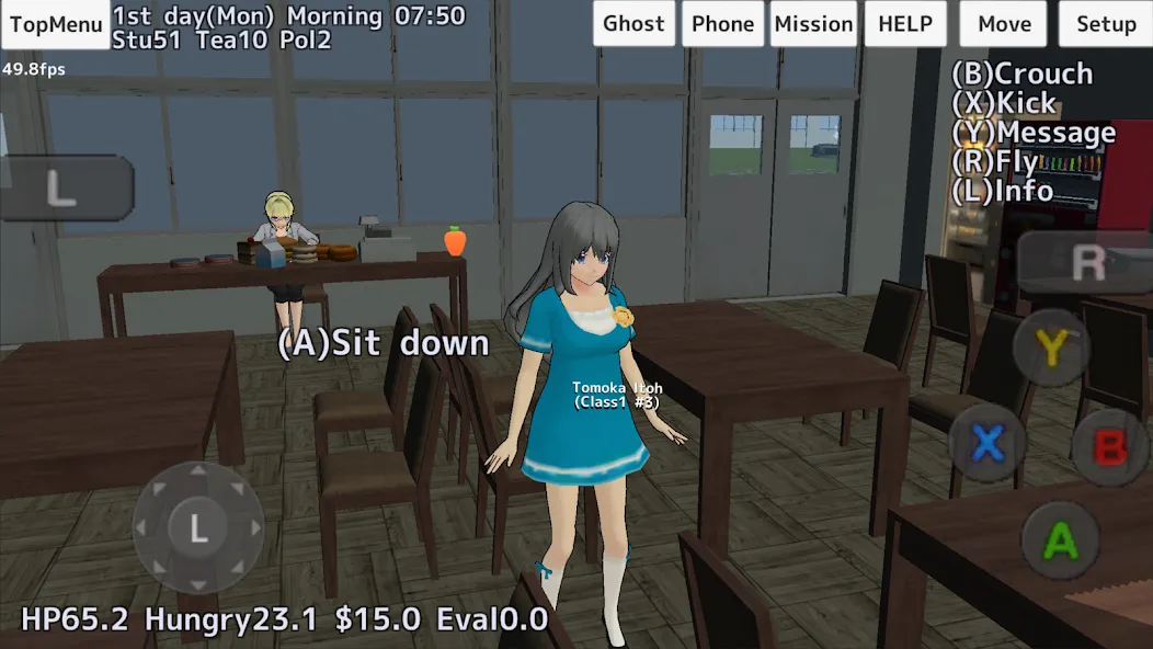 School Girls Simulator (Школьный девичник Симулятор) МОД/Взлом [Меню, Бесконечные монеты и Открытые уровни] Screenshot 5