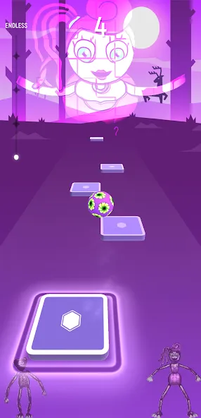 Mommy 3D Music Tiles Hop Game (Мамочка 3D Музыкальная Игра По Прогулкам Плитки) МОД/Взлом [Меню, Бесконечные монеты и Открытые уровни] Screenshot 5