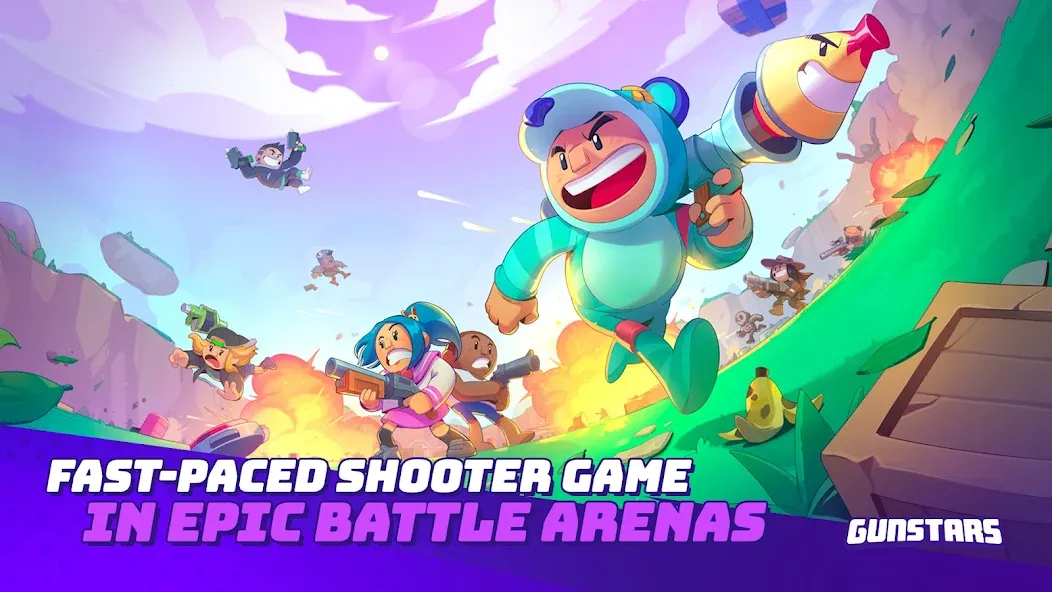 Gunstars - Battle Arena (Ганстарс) МОД/Взлом [Деньги, Монеты и Меню MOD] Screenshot 1
