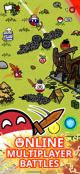 Countryball Potato Mayhem (Кантрибол Потето Мейхем) МОД/Взлом [Все открыто, Дополнительные деньги и Меню MOD] Screenshot 1