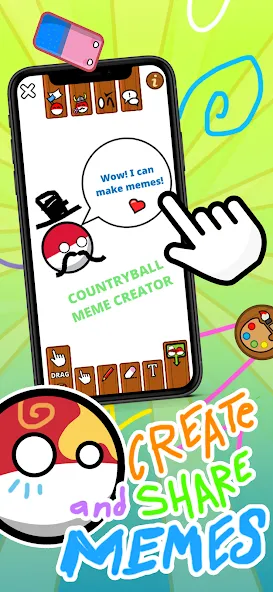 Countryball Potato Mayhem (Кантрибол Потето Мейхем) МОД/Взлом [Все открыто, Дополнительные деньги и Меню MOD] Screenshot 4