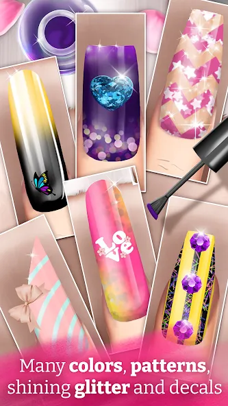 Nail Art Fashion Salon Game МОД/Взлом [Много монет, Открытые уровни и Мега MOD] Screenshot 4