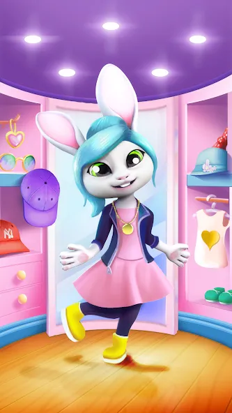 Bu Bunny - Cute pet care game МОД/Взлом [Все открыто, Дополнительные деньги и Меню MOD] Screenshot 5