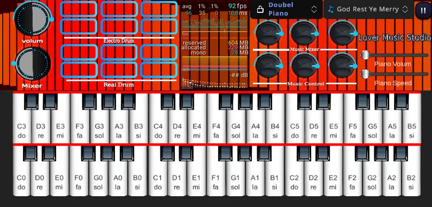 Org Piano:Real Piano Keyboard (Орг Пиано) МОД/Взлом [Все открыто, Дополнительные деньги и Меню MOD] Screenshot 5