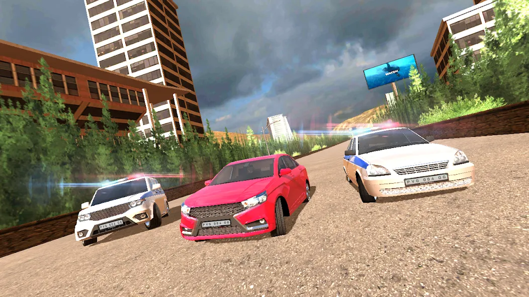Police Car Chase МОД/Взлом [Меню, Бесконечные монеты и Открытые уровни] Screenshot 3