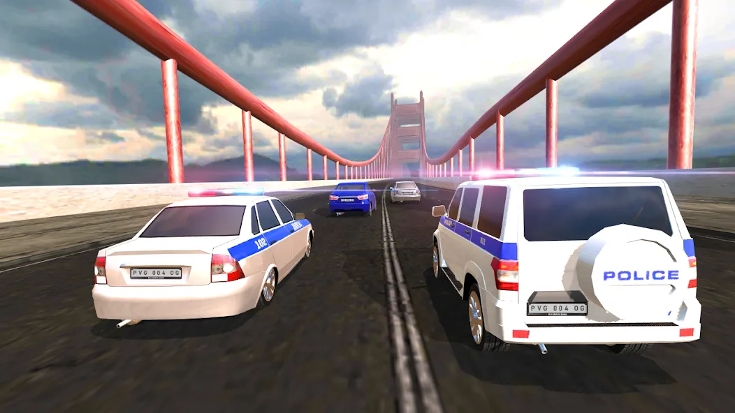 Police Car Chase МОД/Взлом [Меню, Бесконечные монеты и Открытые уровни] Screenshot 5