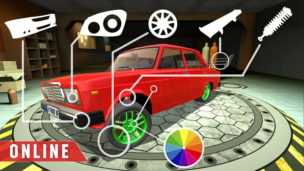 Real Cars Online Racing МОД/Взлом [Все открыто, Дополнительные деньги и Меню MOD] Screenshot 5