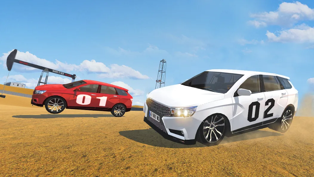 Russian Cars: VestaSW МОД/Взлом [Бесконечные деньги, Монеты и Мега MOD] Screenshot 5