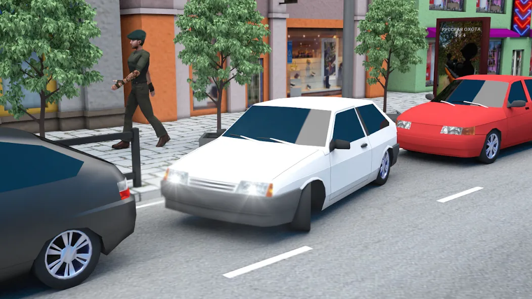 Russian Cars: 8 in City МОД/Взлом [Много монет, Открытые уровни и Мега MOD] Screenshot 1