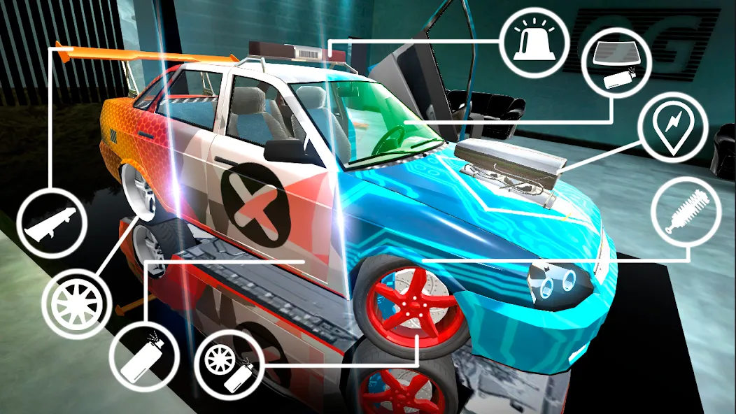 Russian Cars: Priorik 2 МОД/Взлом [Бесконечные деньги, Монеты и Мега MOD] Screenshot 2