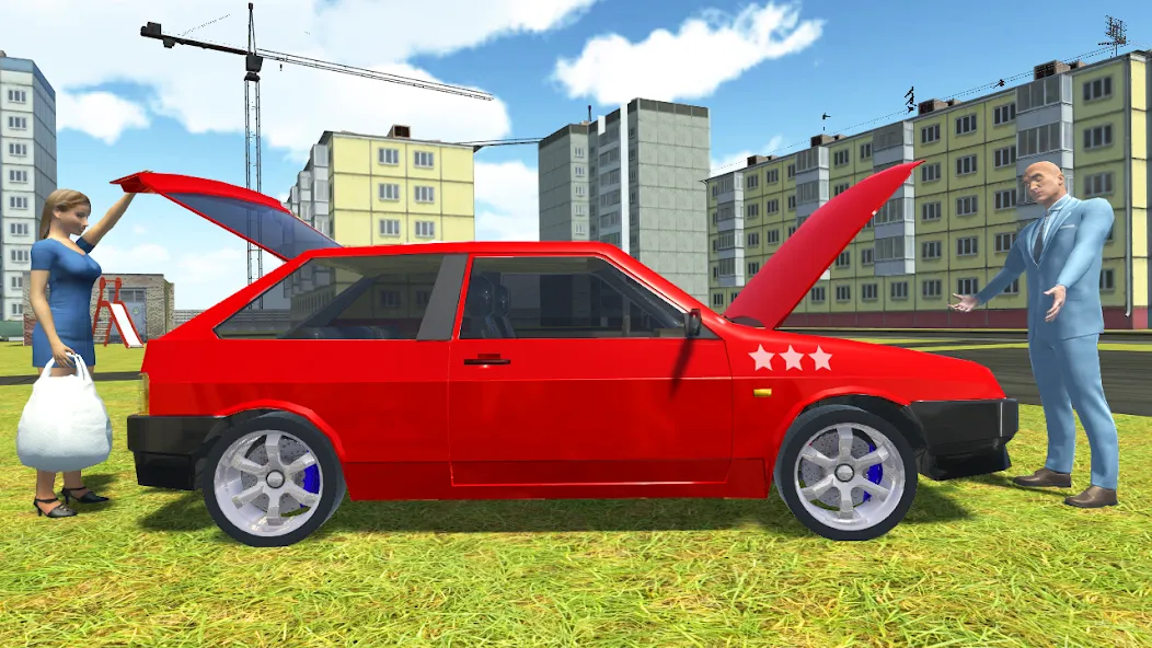 Russian Cars Simulator МОД/Взлом [Много монет, Открытые уровни и Мега MOD] Screenshot 3