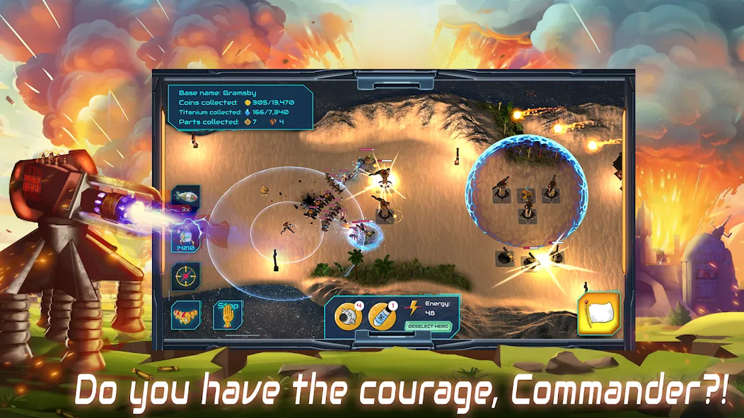 Boulder Base: Defense Strategy (Боулдер Бейс) МОД/Взлом [Много денег, Монет и Все открыто] Screenshot 4