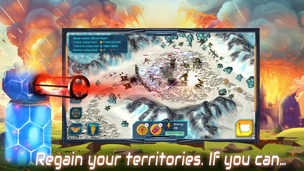 Boulder Base: Defense Strategy (Боулдер Бейс) МОД/Взлом [Много денег, Монет и Все открыто] Screenshot 5