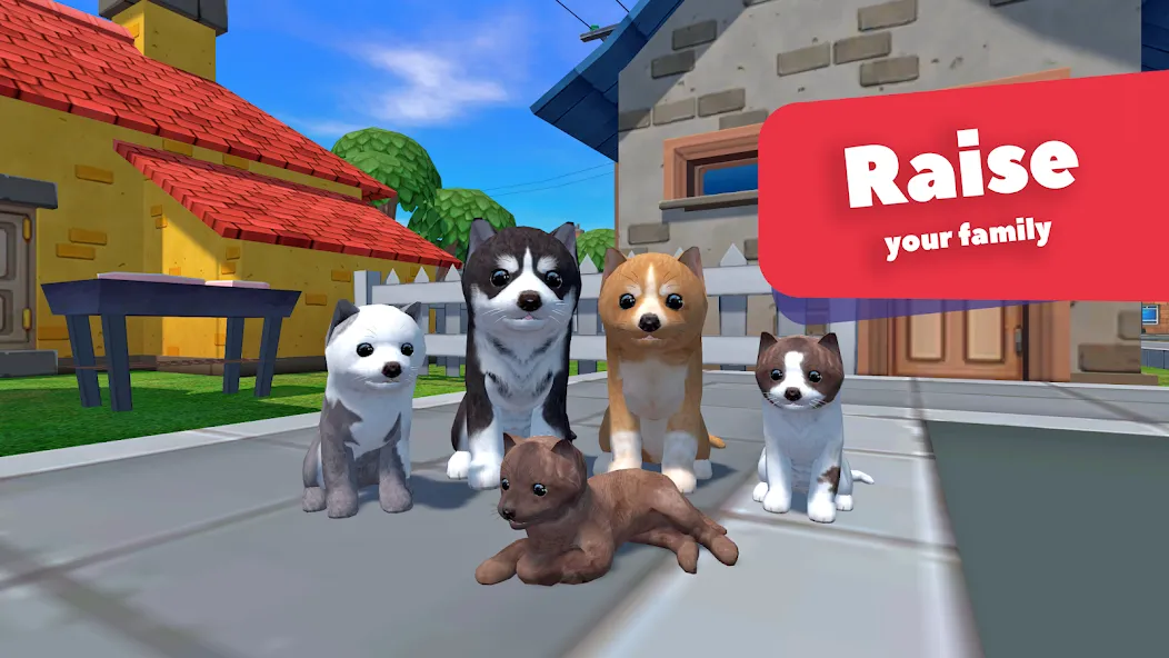 Dog Simulator - Animal Life МОД/Взлом [Меню, Бесконечные монеты и Открытые уровни] Screenshot 1
