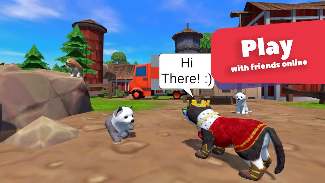 Dog Simulator - Animal Life МОД/Взлом [Меню, Бесконечные монеты и Открытые уровни] Screenshot 2