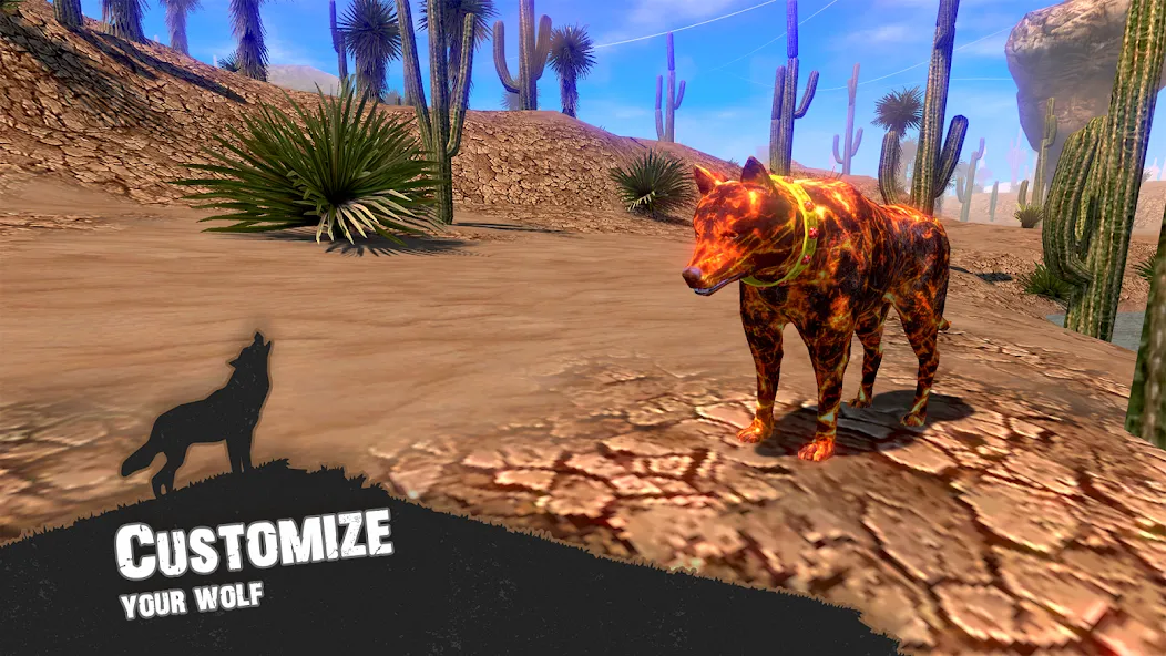 Wolf Simulator - Animal Games МОД/Взлом [Деньги, Монеты и Меню MOD] Screenshot 2