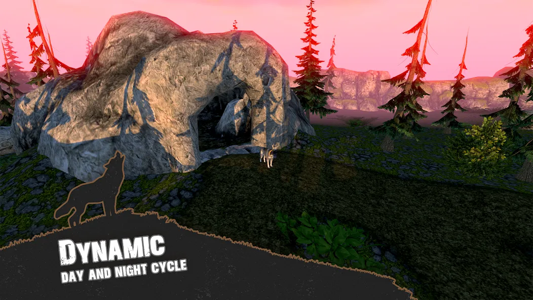 Wolf Simulator - Animal Games МОД/Взлом [Деньги, Монеты и Меню MOD] Screenshot 4