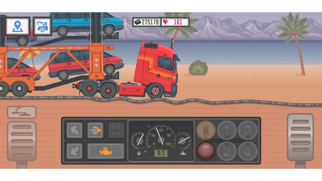 Trucker and Trucks МОД/Взлом [Много монет, Открытые уровни и Мега MOD] Screenshot 4