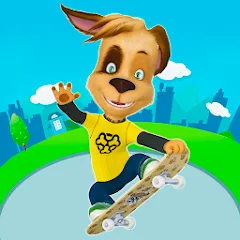 Скачать Pooches: Skateboard Взломанная на много денег и всё открыто на Андроид бесплатно