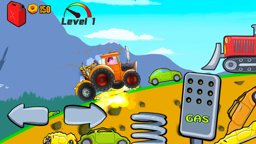 Kids Monster Truck Racing Game МОД/Взлом [Много денег, Монет и Все открыто] Screenshot 3