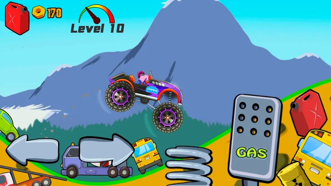 Kids Monster Truck Racing Game МОД/Взлом [Много денег, Монет и Все открыто] Screenshot 4