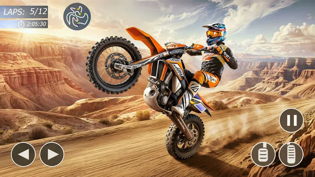 MX Bikes: Motocross Dirt bikes МОД/Взлом [Меню, Бесконечные монеты и Открытые уровни] Screenshot 3