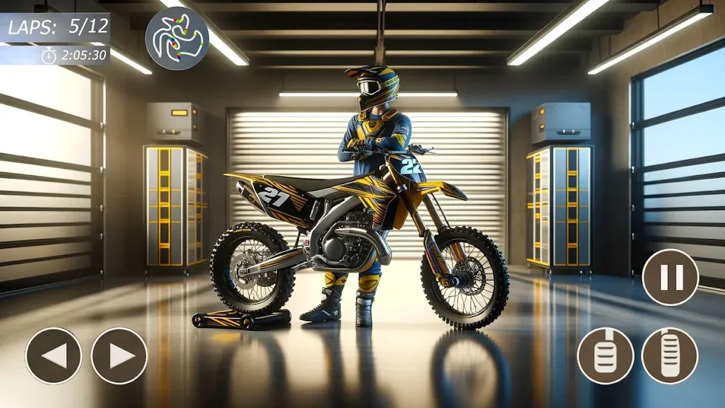 MX Bikes: Motocross Dirt bikes МОД/Взлом [Меню, Бесконечные монеты и Открытые уровни] Screenshot 4