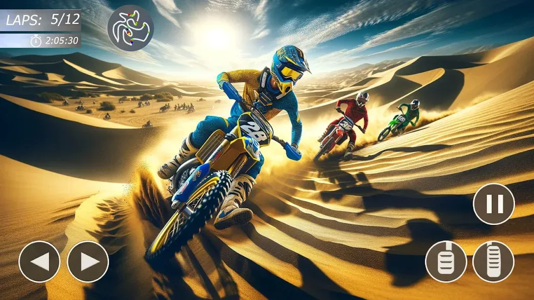 MX Bikes: Motocross Dirt bikes МОД/Взлом [Меню, Бесконечные монеты и Открытые уровни] Screenshot 5