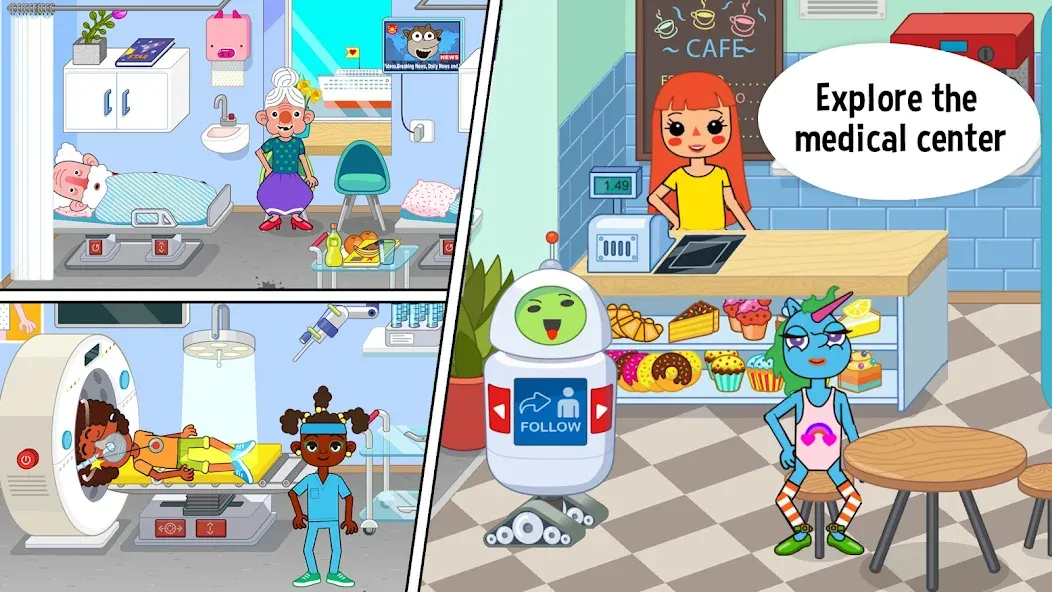 Pepi Hospital: Learn & Care (Пепи Хоспитал) МОД/Взлом [Много денег, Монет и Все открыто] Screenshot 2