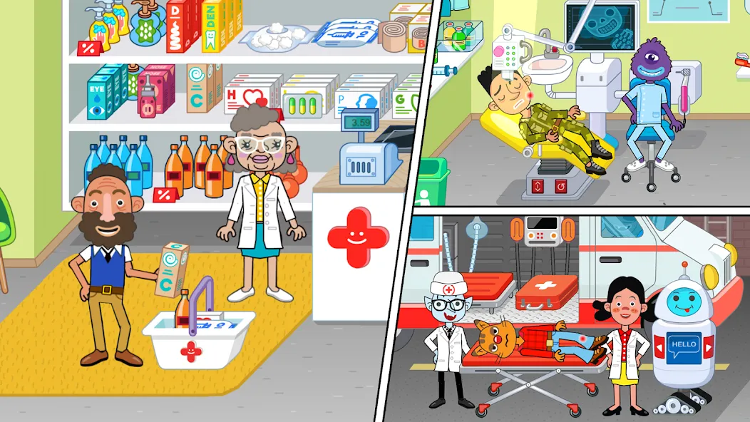 Pepi Hospital: Learn & Care (Пепи Хоспитал) МОД/Взлом [Много денег, Монет и Все открыто] Screenshot 3