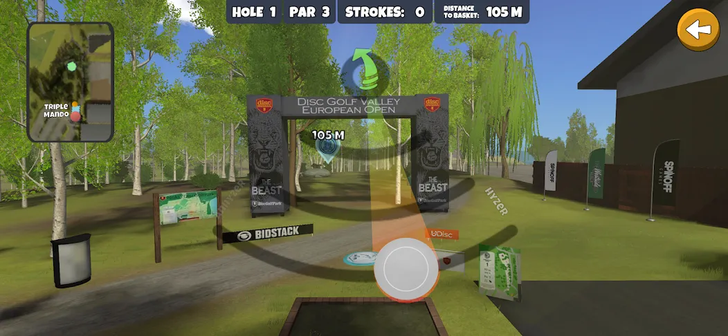 Disc Golf Valley (Диск Гольф Вэлли) МОД/Взлом [Деньги, Монеты и Меню MOD] Screenshot 1
